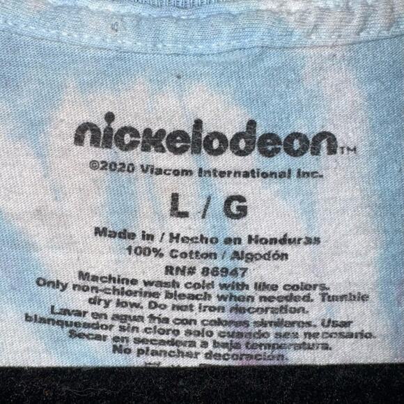 Nickelodeon Rugrats Tie-Dye Tee Unisex Size Large Pink Blue Childcore 90s Y2K - Picture 3 of 3